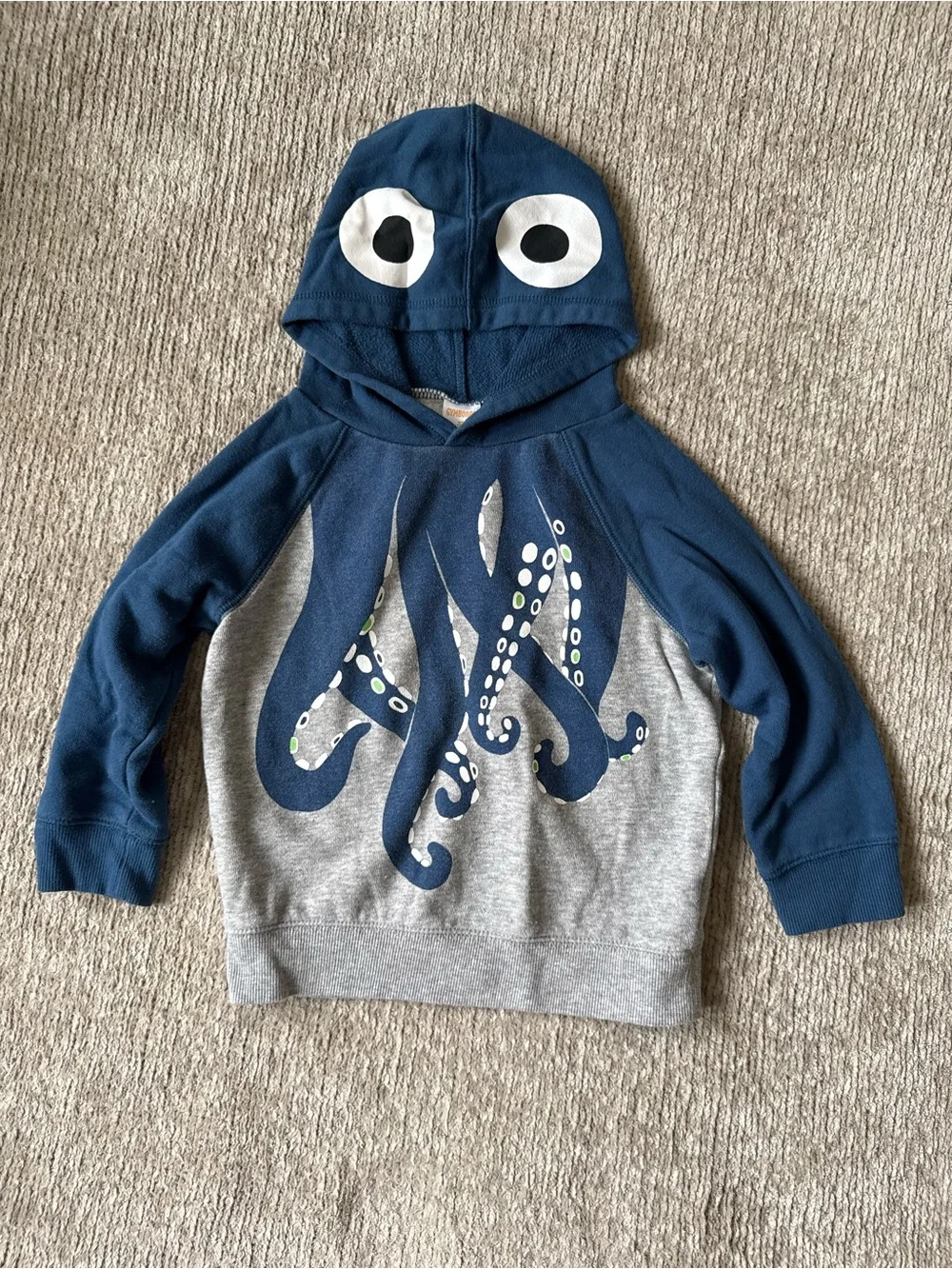 Gymboree Octopus Hooded Pullover Sweatshirt 3T